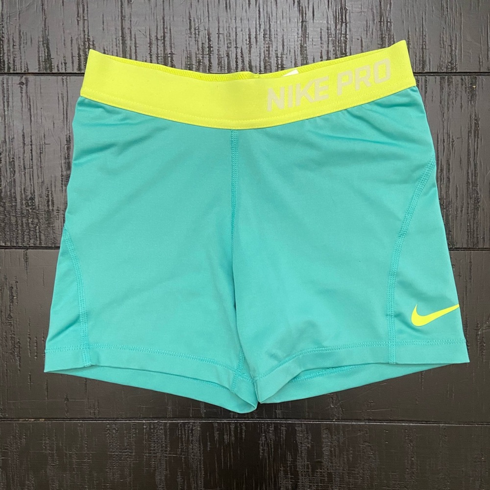 Nike volleyball spans blue and green